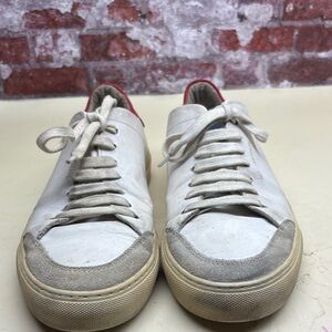 Axel Arigato White and Beige Sneakers